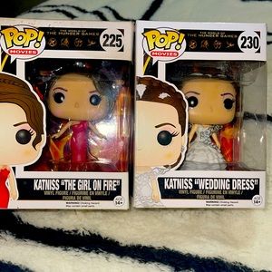 2 New Katniss The Hunger Games Pops The Girl on Fire 225 and Wedding Dress 230